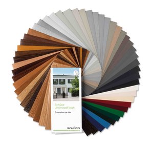 The wide variety of Schüco UnlimitedFinish colours