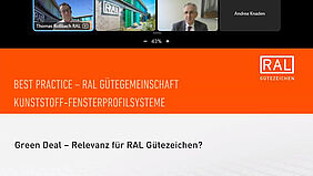Screenshot aus dem RAL Webinar zum Green Deal