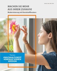 The cover of the new brochure "Upgrade your living space: modernization with PVC windows” @EPPA/GKFP/QKE