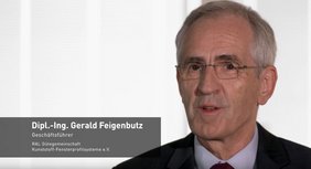 Detail from the RAL Ambassador Video PVC Window Profile Systems: Managing Director Gerald Feigenbutz